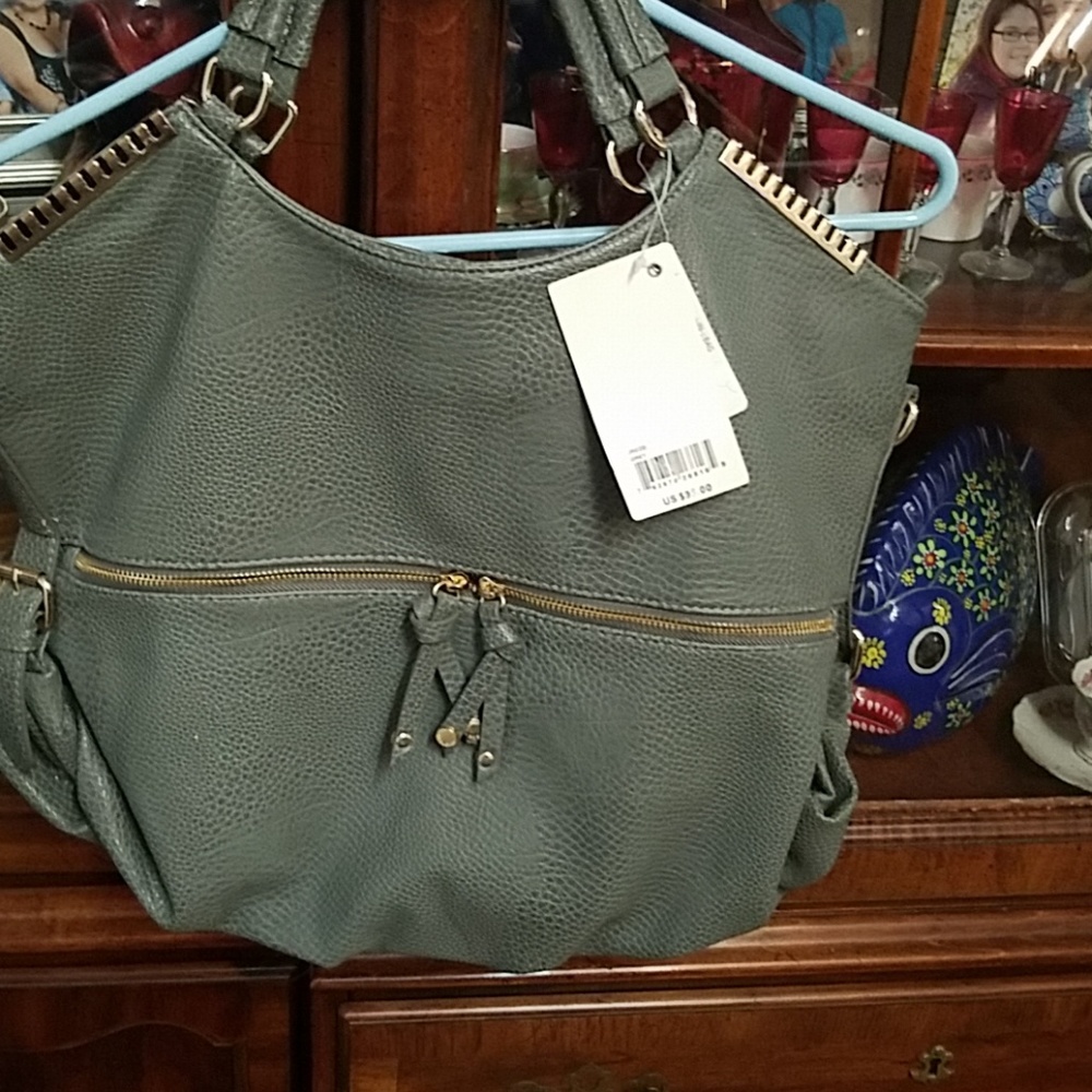 Gray- Big Buddha Purse w/tag
